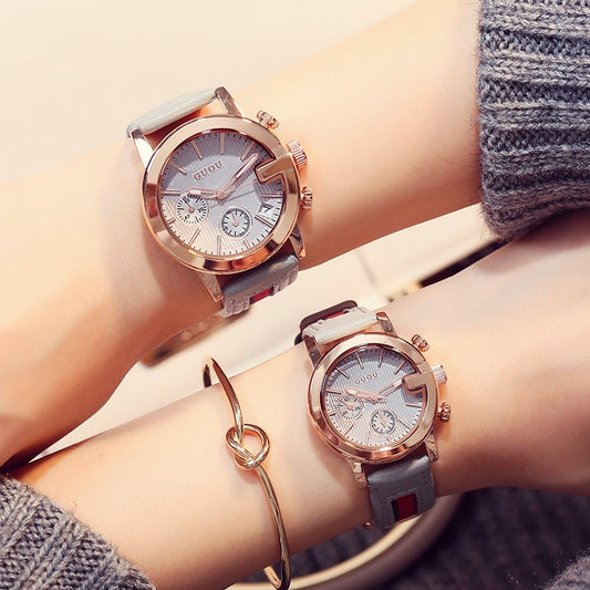 Lyra™ Calendar Watch — ladies small-dial calendar belt watch by CHIVIQUE