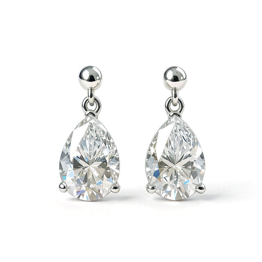 Crystal Teardrop Earrings gold colour variant