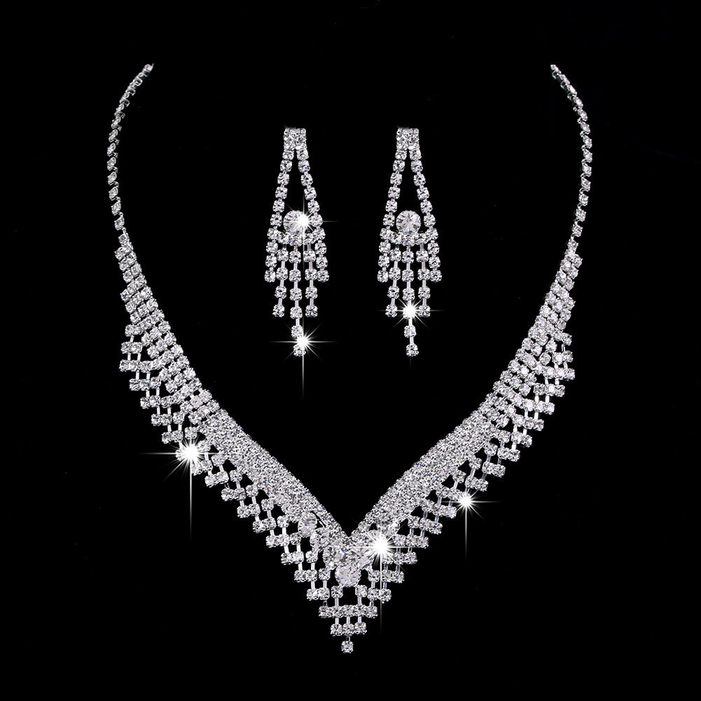 Zircon Teardrop earring pair detail