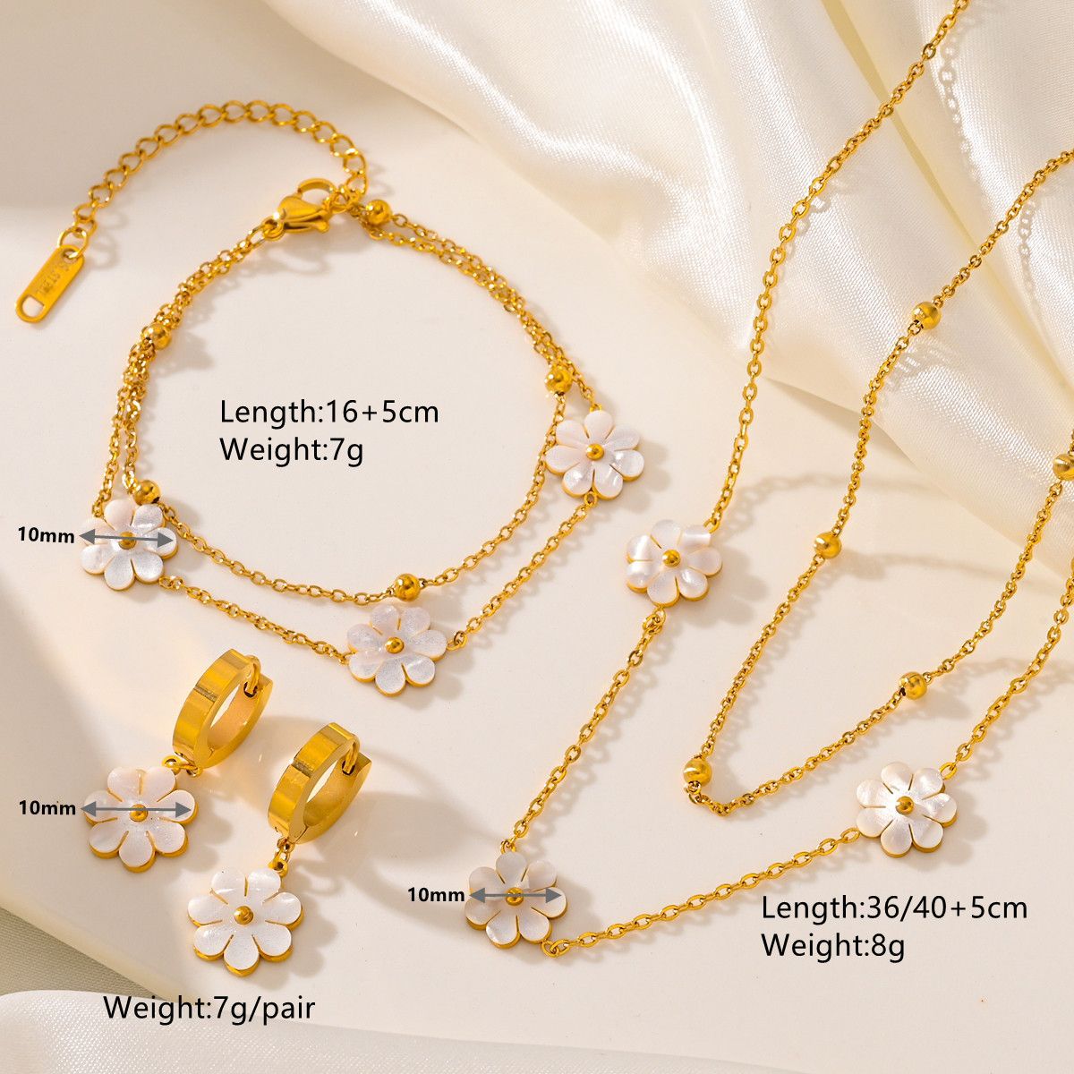 Fleur Daisy Layering Set full editorial styling