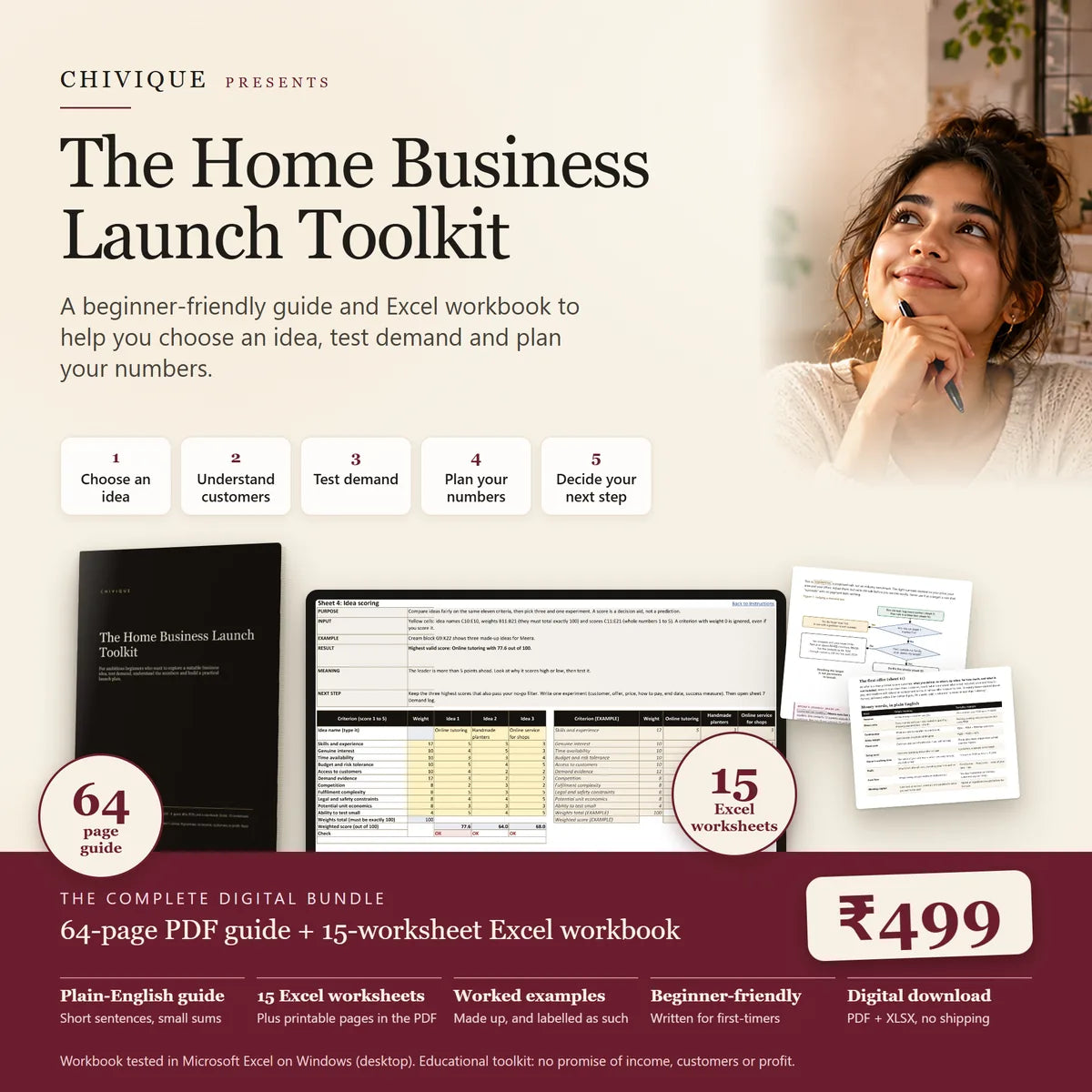 The Home Business Launch Toolkit | PDF + Excel | CHIVIQUE
