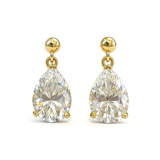 CHIVIQUE Crystal Teardrop Drop Earrings moissanite